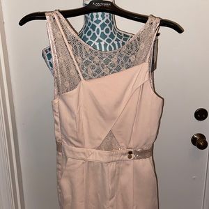 Dance and Marvel Nude Pantsuit Lace Size S NWT